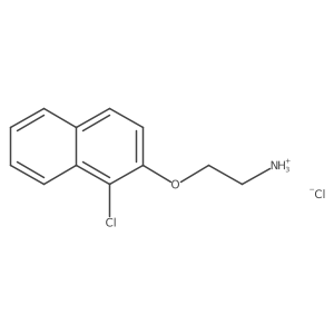 2-[(1-Chloronaphthalen-2-yl)oxy]ethanaminium chloride Structure