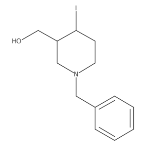 (1-Benzyl-4-iodopiperidin-3-yl)methanol Structure