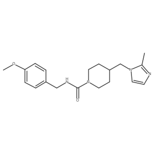 N-(4-methoxybenzyl)-4-((2-methyl-1H-imidazol-1-yl)methyl)piperidine-1-carboxamide Structure