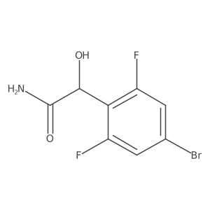 2-(4-bromo-2,6-difluoro-phenyl)-2-hydroxy-acetamide结构式
