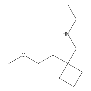 n-((1-(2-Methoxyethyl)cyclobutyl)methyl)ethanamine Structure