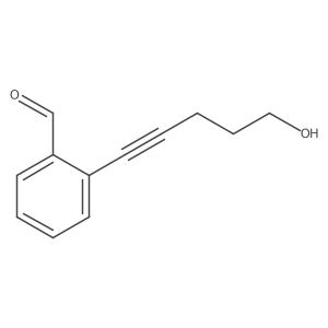 2-(5-Hydroxypent-1-yn-1-yl)benzaldehyde结构式
