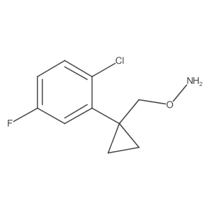 O-{[1-(2-chloro-5-fluorophenyl)cyclopropyl]methyl}hydroxylamine Structure