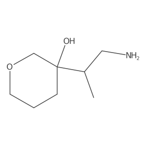 3-(1-Aminopropan-2-yl)oxan-3-ol结构式