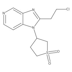 3-(2-(2-Chloroethyl)-1H-imidazo[4,5-c]pyridin-1-yl)tetrahydrothiophene 1,1-dioxide Structure