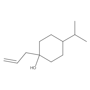 1-(Prop-2-en-1-yl)-4-(propan-2-yl)cyclohexan-1-ol结构式