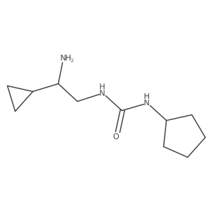 3-(2-Amino-2-cyclopropylethyl)-1-cyclopentylurea Structure