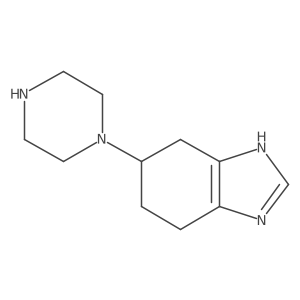 5-(piperazin-1-yl)-4,5,6,7-tetrahydro-1H-1,3-benzodiazole Structure