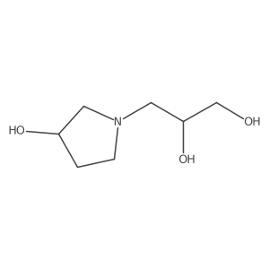 3-(3-Hydroxypyrrolidin-1-yl)propane-1,2-diol Structure