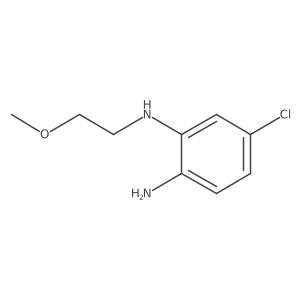 5-Chloro-1-N-(2-methoxyethyl)benzene-1,2-diamine结构式