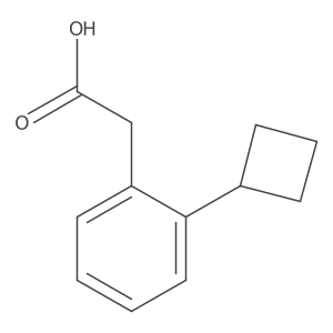 2-(2-Cyclobutylphenyl)acetic acid结构式
