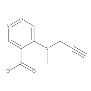 4-[Methyl(prop-2-yn-1-yl)amino]pyridine-3-carboxylic acid结构式