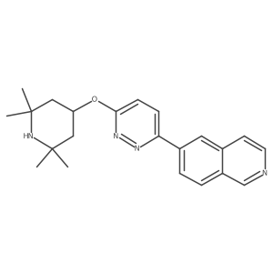 6-(6-((2,2,6,6-Tetramethylpiperidin-4-yl)oxy)pyridazin-3-yl)isoquinoline结构式