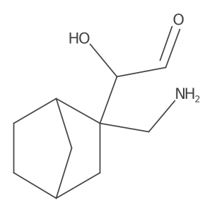 2-[2-(Aminomethyl)bicyclo[2.2.1]heptan-2-yl]-2-hydroxyacetaldehyde Structure