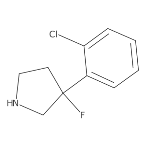 3-(2-Chlorophenyl)-3-fluoropyrrolidine Structure