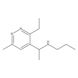 4-Pyridazinemethanamine, 3-ethyl-I+/-,6-dimethyl-N-propyl-结构式