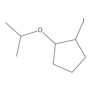 1-Iodo-2-(propan-2-yloxy)cyclopentane Structure