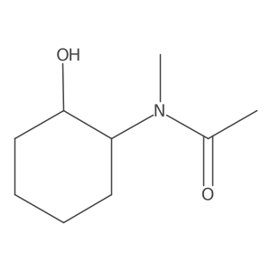N-(2-hydroxycyclohexyl)-N-methylacetamide Structure