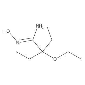 2-ethoxy-2-ethyl-N-hydroxybutanimidamide Structure