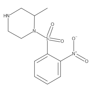 2-Methyl-1-(2-nitrobenzenesulfonyl)piperazine Structure