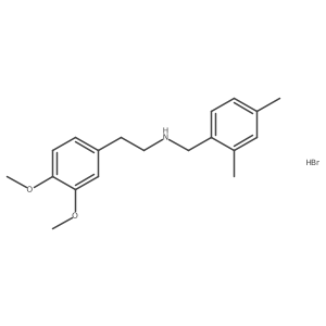 [2-(3,4-Dimethoxyphenyl)ethyl](2,4-dimethylbenzyl)amine hydrobromide结构式