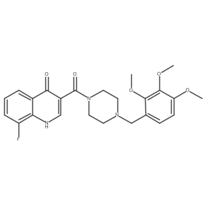 (8-Fluoro-4-hydroxyquinolin-3-yl)[4-(2,3,4-trimethoxybenzyl)piperazin-1-yl]methanone Structure