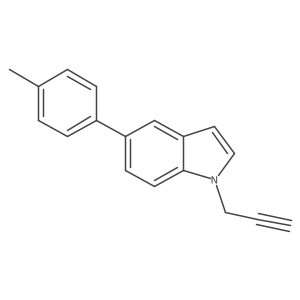 1-(Prop-2-ynyl)-5-p-tolyl-1H-indole结构式