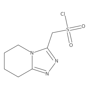 {5H,6H,7H,8H-[1,2,4]triazolo[4,3-a]pyridin-3-yl}methanesulfonyl chloride结构式
