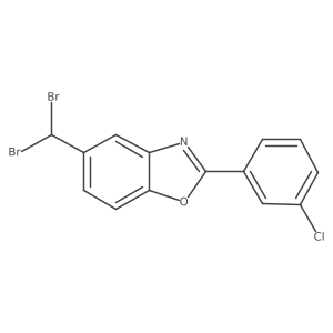 2-(3-Chlorophenyl)-5-(dibromomethyl)benzo[d]oxazole Structure