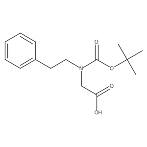 N-Boc-N-(2-phenylethyl)glycine Structure