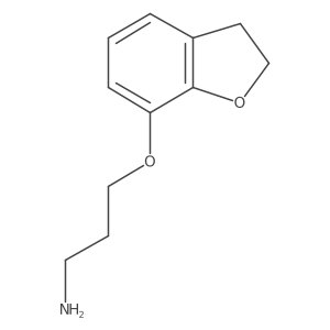 3-(2,3-Dihydro-1-benzofuran-7-yloxy)propan-1-amine结构式