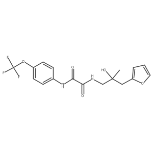 N1-(3-(furan-2-yl)-2-hydroxy-2-methylpropyl)-N2-(4-(trifluoromethoxy)phenyl)oxalamide Structure