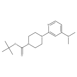 4-[4-(Dimethylamino)-2-pyridinyl]-1-piperazinecarboxylic acid 1,1-dimethylethyl ester Structure