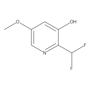 2-(Difluoromethyl)-3-hydroxy-5-methoxypyridine Structure