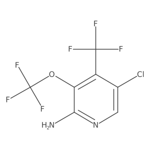 5-chloro-3-(trifluoromethoxy)-4-(trifluoromethyl)pyridin-2-amine Structure