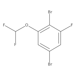 1,4-Dibromo-2-difluoromethoxy-6-fluorobenzene Structure