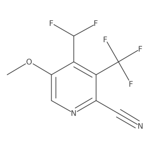 4-(Difluoromethyl)-5-methoxy-3-(trifluoromethyl)picolinonitrile Structure