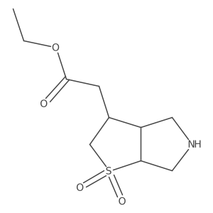 ethyl 2-{1,1-dioxo-hexahydro-2H-1lambda6-thieno[2,3-c]pyrrol-3-yl}acetate Structure