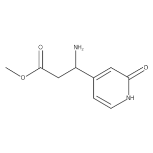Methyl (3S)-3-amino-3-(2-oxo-1H-pyridin-4-yl)propanoate结构式