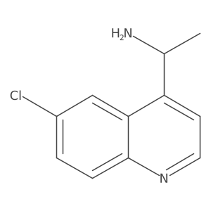 4-Quinolinemethanamine, 6-chloro-I+/--methyl- Structure