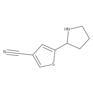 5-(Pyrrolidin-2-yl)thiophene-3-carbonitrile Structure