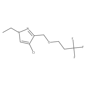 4-chloro-1-ethyl-3-[(3,3,3-trifluoropropoxy)methyl]-1H-pyrazole Structure