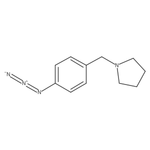 1-[(4-Azidophenyl)methyl]pyrrolidine结构式