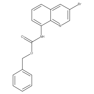 benzyl N-(3-bromoquinolin-8-yl)carbamate Structure