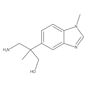 3-amino-2-methyl-2-(1-methyl-1H-1,3-benzodiazol-5-yl)propan-1-ol Structure