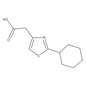 2-[2-(Thian-4-yl)-1,3-thiazol-4-yl]acetic acid结构式