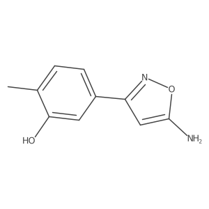 5-(5-Amino-1,2-oxazol-3-yl)-2-methylphenol Structure