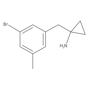 1-[(3-Bromo-5-methylphenyl)methyl]cyclopropan-1-amine结构式