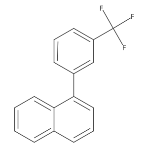 1-(3-(Trifluoromethyl)phenyl)naphthalene结构式