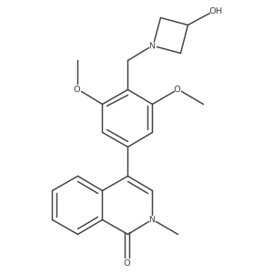 4-[4-[(3-Hydroxy-1-azetidinyl)methyl]-3,5-dimethoxyphenyl]-2-methyl-1(2h)-isoquinolinone Structure